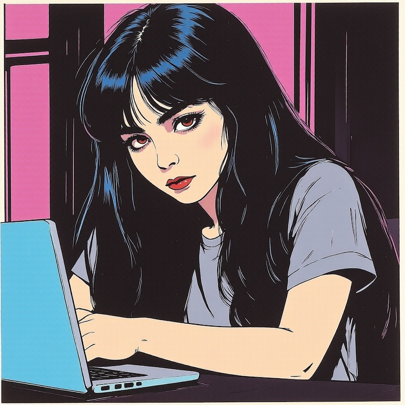 Maggie writing